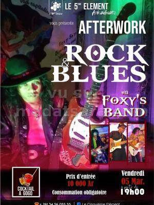 After work Rock & Blues avec Foxy's Band Le 5e Element Ankadivato