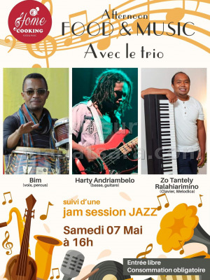 Afternoon Food & music avec Bim‍ , Harty Andriambelo‍ , Zo Tantely Ralaiarimino‍ - Home Cooking By-Pass‍