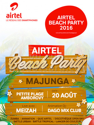 Airtel beach party 2016 - Petite plage Amborovy Majunga