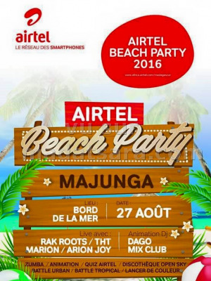 Airtel Beach Party avec Rak Roots, THT, Marion & Arione Joy - Bord Majunga