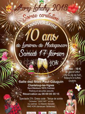 Akory lahaly soiree caritative anniversaire 10 ans Salle Des Fêtes Paul-Gauguin