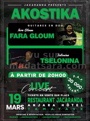 Akotsika - Fara Gloum‍ Tselonina‍ - Anjara Hotel Toamasina