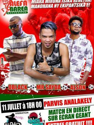 AlefaBarea Mr Sayda, Alson, OBlack Parvis Analakely