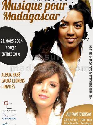 Alexia Rabe en concert caritatif Musique pour Madagascar à Paris