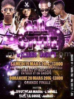 All Style avec Joyce Mena Makoa, Lion Hill, Kahl'lil Gosse, Joudas au Gymnase Soavita