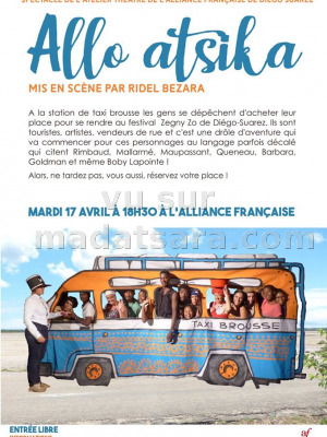 Allo atsika - spectacle de l'atelier de théâtre de  l'AF - Antsiranana Diégo Suarez‍