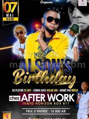 Alson birthday After Work Ivato