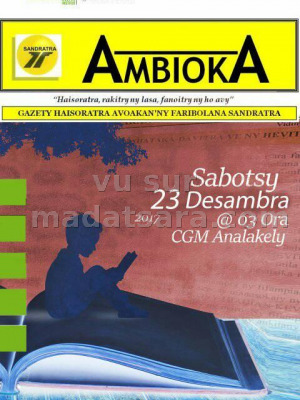 Ambioka - haisoratra rakitry ny lasa , fanoitry ny ho avy - CGM Analakely‍