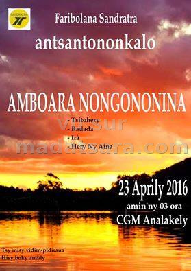 Amboara Nongononina - Faribolana Sandratra - CGM Analakely