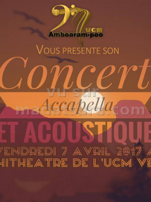 Amboaram-peo UCM‍ concert accapella et acoustique - Université Catholique de Madagascar (UCM)‍