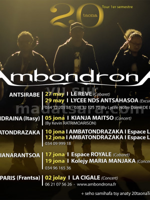 AmbondronA - Le Rêve Antsirabe - Kianja Maitso Soavinandriana Itasy Espace Laza Antanifotsy Ambatondrazaka Espace Royal Bateravola Fianarantsoa Kolejy Maria Manjaka Fianarantsoa
