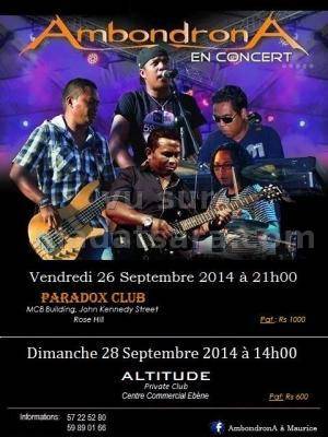 AmbondronA en concert au Altitude private Club Maurice