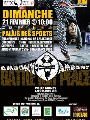 Ambony ambany - championnat national de breakdance au Palais des Sports Mahamasina