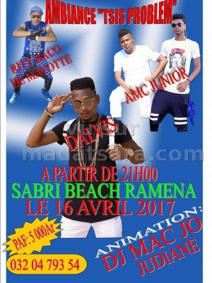 Amc Junior‍ , D'Alvis‍ et Rity Baco‍ - Sabri Beach Ramena‍