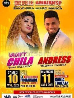 Andress & Vaiavy Chila La Promenade Mahajanga - Banja Toalaza - Mahajanga