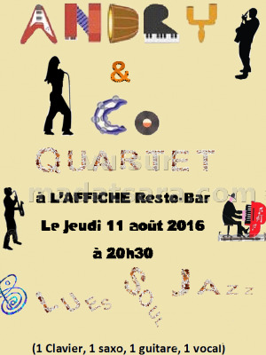 Andry & Co Quartet - L'Affiche Resto-Bar Toamasina