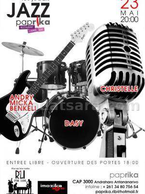 Andry, Micka, Benkeli, Dasy et Christelle au Paprika