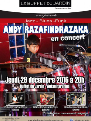 Andy Razafindrazaka‍ en concert au Buffet du Jardin Antaninarenina‍