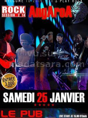 AngAroA - Rock Session 2014 en concert au Pub Ambatonakanga.