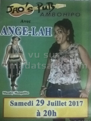 Ange-lah‍ en concert au JAO'S PUB‍ manala azy vita bacc