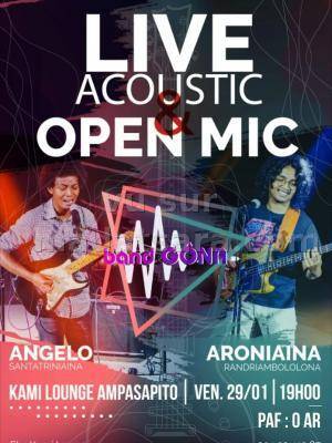 Angelo Santatriniaina & Aroniaina Randriambololona live acoustic & open mic Kami Lounge Ampasapito