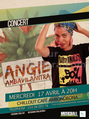 Angie‍ en concert Chillout Café Ambondrona‍