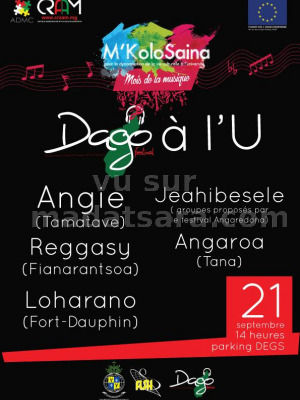 Angie‍, Reggasy‍, Ny Loharano‍, Jeahibesele‍ & Angaroa‍ - Dago festival à l'U - Parking DEGS