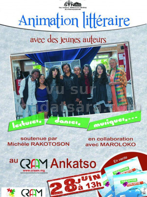 Animation littéraire avec des jeunes auteurs - Espace Art Public (CRAAM) Ankatso‍