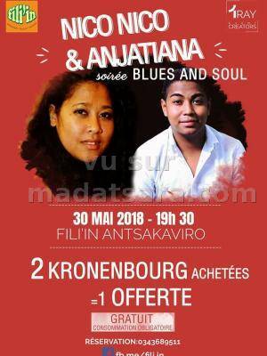 Anjatiana & Nico Nico soirée blues and soul Fili'In Antsakaviro