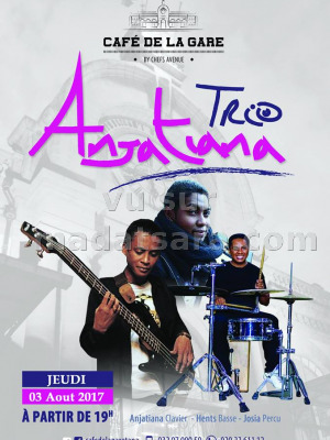 Anjatiana‍ trio au Café de la Gare Soarano‍