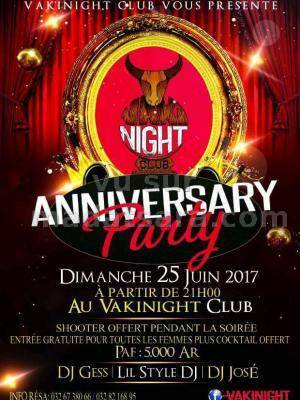Anniversary party au Vakinight Club Antsirabe