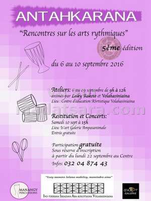 Antahkarana - Rencontres sur les arts rythmiques - 5ème édition - Is'Art Galerie
