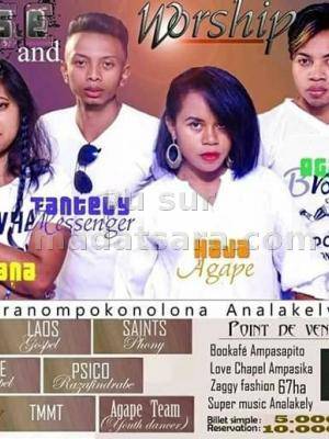 Antsa Praise, Tantely Messenger, Faratiana, Haja Agape Tranompokonolona Analakely