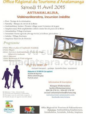 Antsahalalina - Vakinankaratra excusion inédite