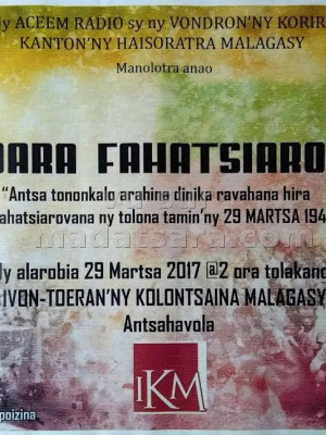 Antsan-tononkalo sy amboara fahatsiarovana - IKM Ivon-toeran'ny Kolontsaina Malagasy‍