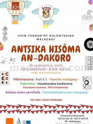 Antsika hisôma an-dakoro IKM Ivon-toeran'ny Kolontsaina Malagasy