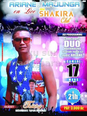 Ariane‍ en live au Shakira Night Club Mahajanga‍