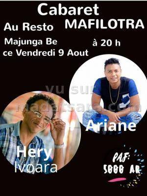 Ariane & Hery (Ivoara) - cabaret Resto Mafilotra Majunga Be