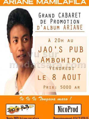 Ariane au Jao's Pub - grand cabaret de promotion de l'album