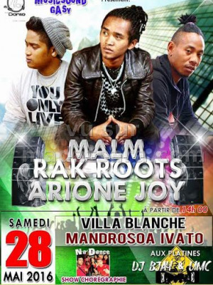 Arione Joy, Rak Roots & Malm Martiora - Villa Blanche Mandrosoa Ivato
