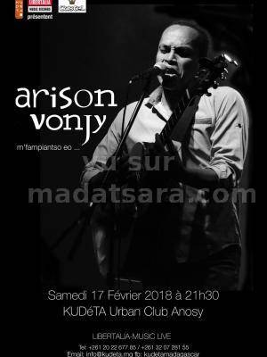 Arison Vonjy en concert au Kudeta urban Club