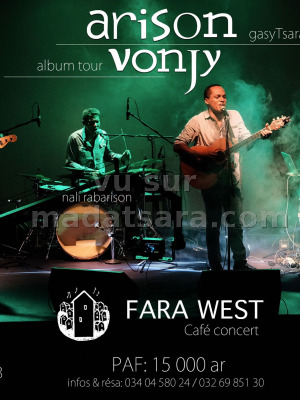 Arison Vonjy‍ en concert Piment Café Behoririka‍ ‍