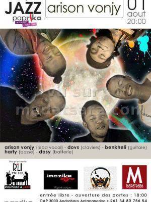 Arison Vonjy en concert Les Jeudis Jazz Paprika
Quelques vidéos de Arison Vonjy
[videos artiste=a