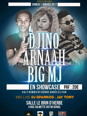 Arnaah‍, Big MJ‍ & Djino‍ - en showcase Restaurant Le Brin d'Herbe‍