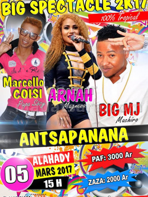 Arnaah‍, Big MJ‍ & Marcello Coisi‍ en concert Antsapanana