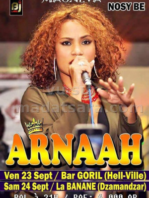Arnaah‍ en concert au Bar GORIL (Hell-Ville)‍