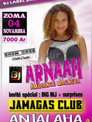 Arnaah‍ en show case au Discothèque Jamagas Antalaha‍