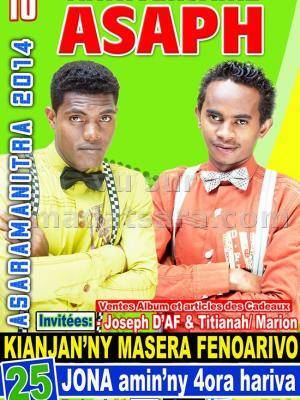 Invités : Joseph d'Af, Titianah, MarionVente album et articles de cadeaux