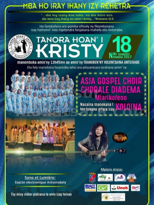 Asja Gospel Choir‍ , Chorale Diadema, Koloina‍ - Tanora hoan'i Kristy - Maison de la Culture Antsirabe‍