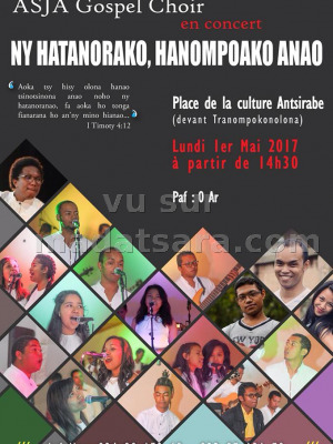 Asja Gospel Choir‍ en concert Place de la culture Antsirabe‍